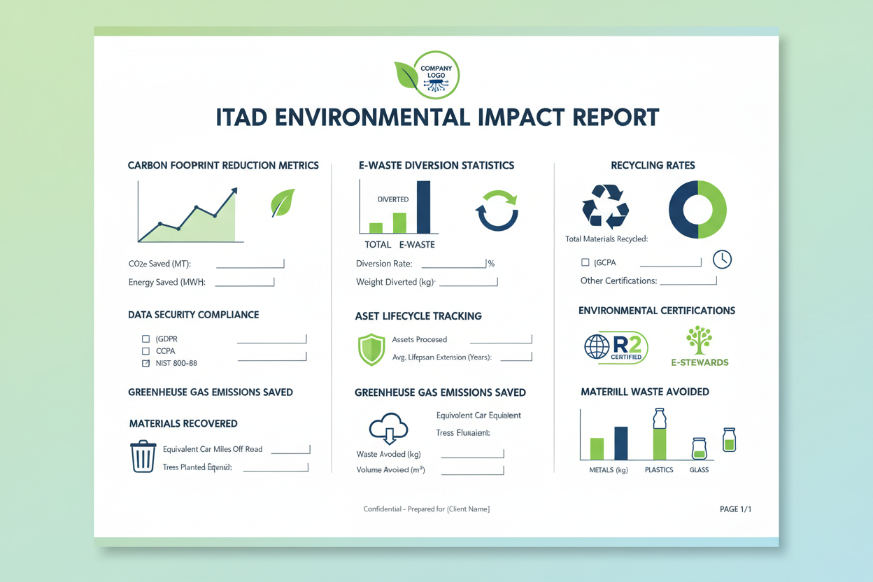 Environmental Impact Reporting Template for ITAD